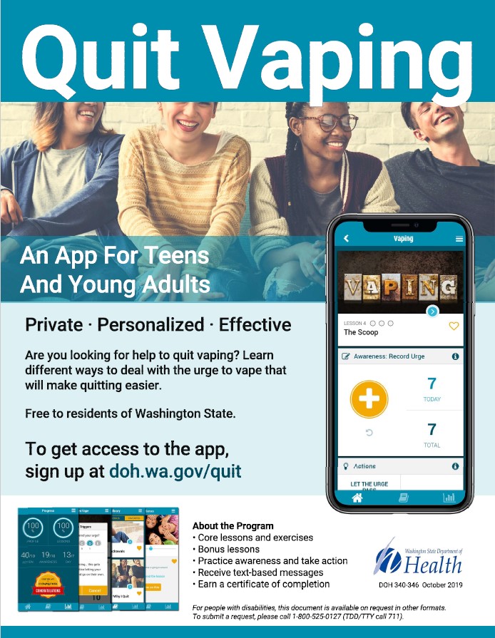 Quit Vaping App Flyer